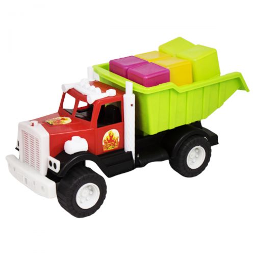 Вантажівка "Фарго" з кубиками (червоний) (Kinderway)