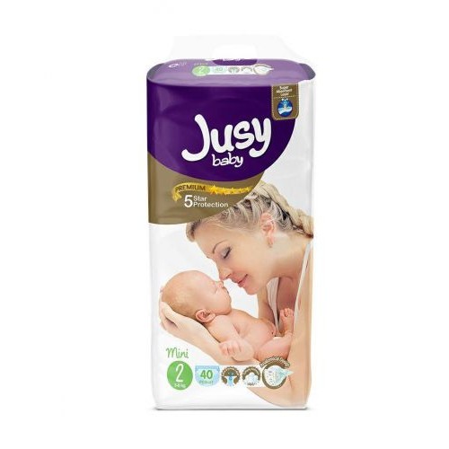 Дитячі підгузники "Jusy mini" 2 (3-6 кг) (Jusy)
