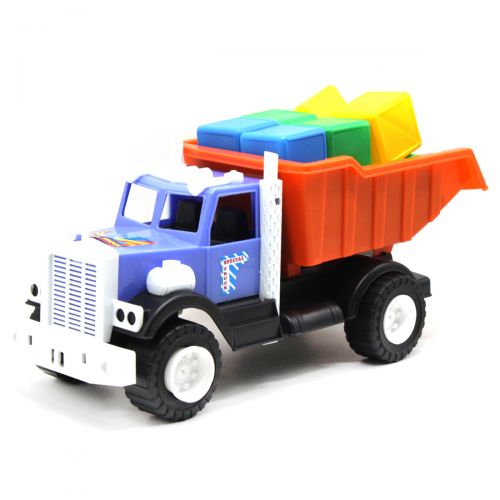 Вантажівка "Фарго" з кубиками (синій) (Kinderway)