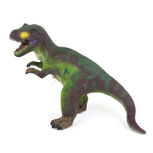 Динозавр резиновый "Тираннозавр", со звуком (зеленый) (MiC)