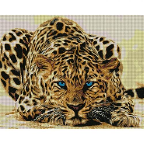 Алмазна мозаїка "Леопард" (Идейка)