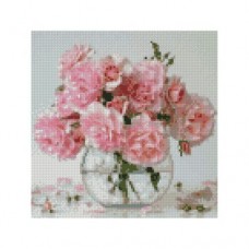 Алмазная мозаика "Розовые цветы"