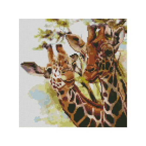 Алмазная мозаика "Жирафы" (Strateg)