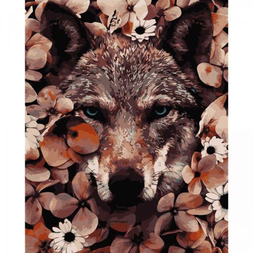 Картина по номерам "Волк" (Strateg)