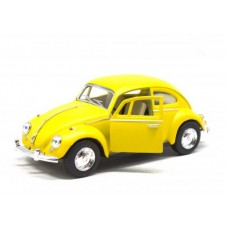 Машинка KINSMART "Volkswagen Beetle", матовая (желтая)