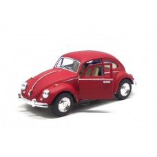 Машинка KINSMART "Volkswagen Beetle", матовая (красная)