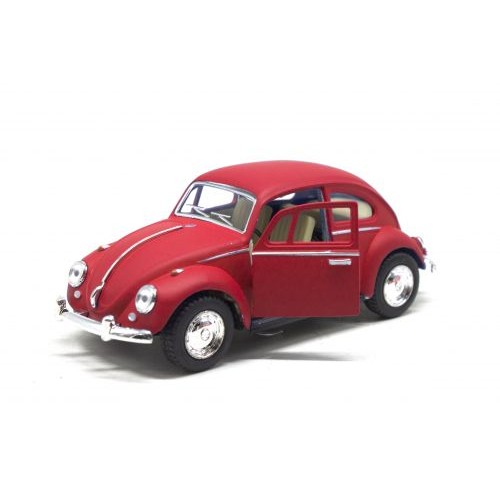 Машинка KINSMART "Volkswagen Beetle", матовая (красная) (Kinsmart)
