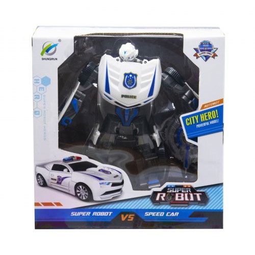 Трансформер "Super Robot: Police", белый (MiC)