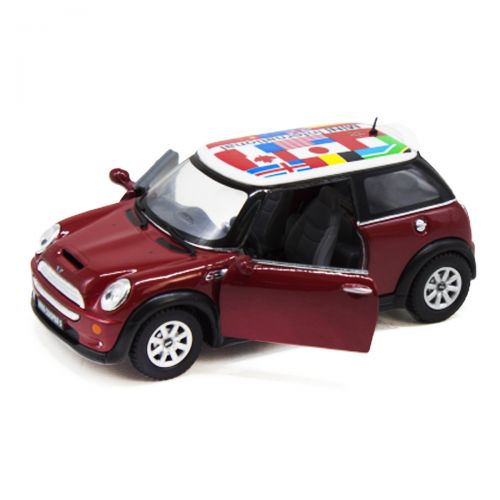 Машинка KINSMART Mini Cooper S (бордовый) (Kinsmart)