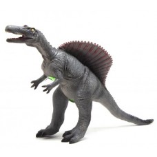 Динозавр резиновый "Спинозавр", большой, со звуком (серый)