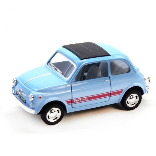 Машинка KINSMART Fiat 500 (голубая) (Kinsmart)