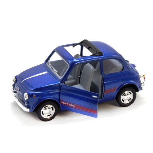 Машинка KINSMART Fiat 500 (синий) (Kinsmart)