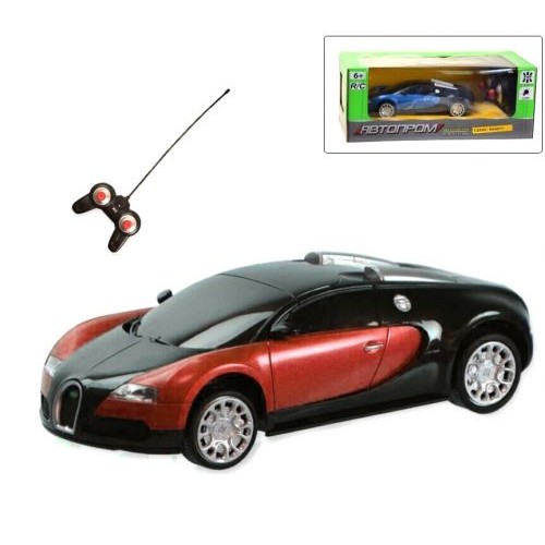 Машинка "Bugatti Veyron" из серии "Автопром" на радиоуправлении, красный (Автопром)