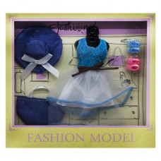 Наряд для куклы "Fashion", голубой