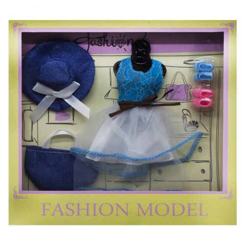 Наряд для куклы "Fashion", голубой (MiC)