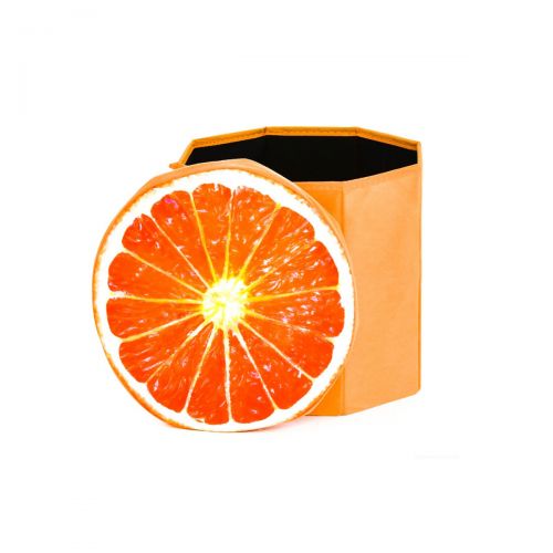 Корзина-пуфик для игрушек "Апельсин" (MiC)