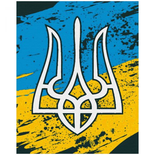 Картина по номерам "Малый герб Украины" (Riviera Blanca)