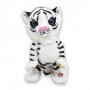 Мягкая интерактивная игрушка "Тигр", белый (MiC)