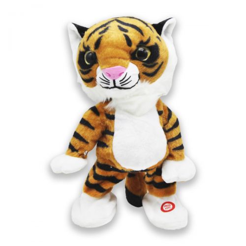 Мягкая интерактивная игрушка "Тигр", коричневый (MiC)