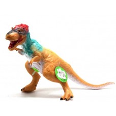 Динозавр резиновый "Ютиран", большой, со звуком (оранжевый)