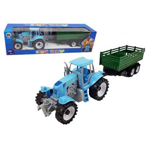 Трактор "Синий трактор" с прицепом (SHANTOU)