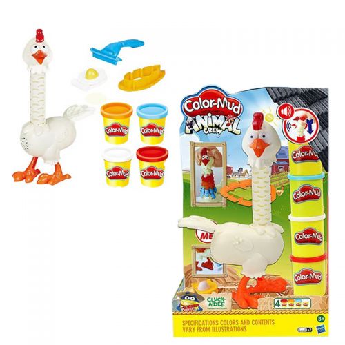 Игровой набор с пластилином "Курица", со звуковыми эффектами (Happy)