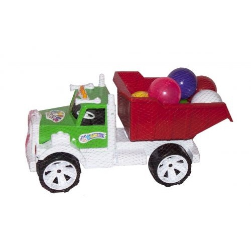 Вантажівка Бамсік з кульками (червоний) (Бамсик)