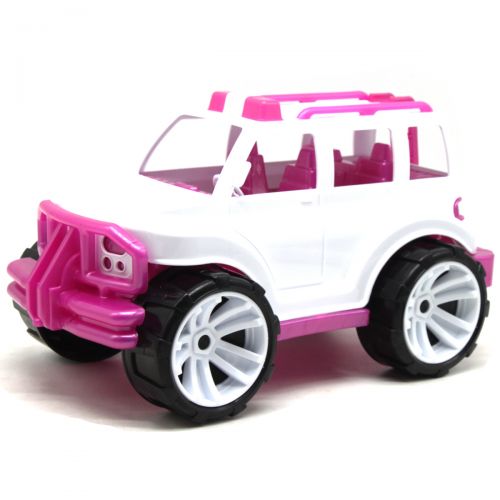 Машинка "Позашляховик", рожево-білий (Бамсик)