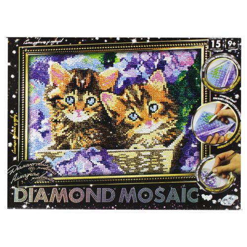 Алмазная живопись "DIAMOND MOSAIC. Котики" (MiC)