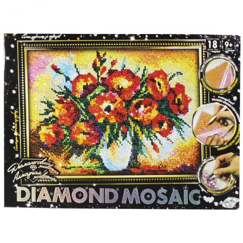 Алмазная живопись "DIAMOND MOSAIC. Маки" (MiC)