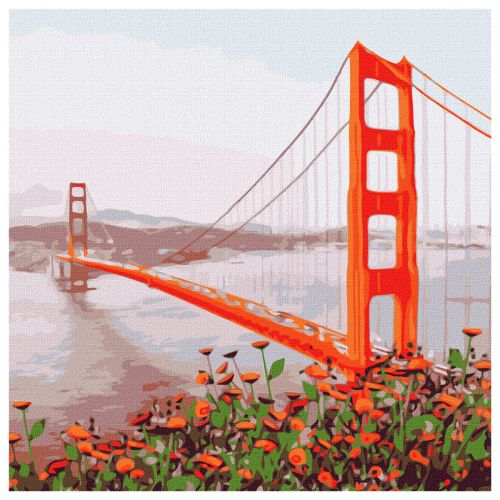 Картина по номерам "Утренний Сан-Франциско" ★★★ (Идейка)