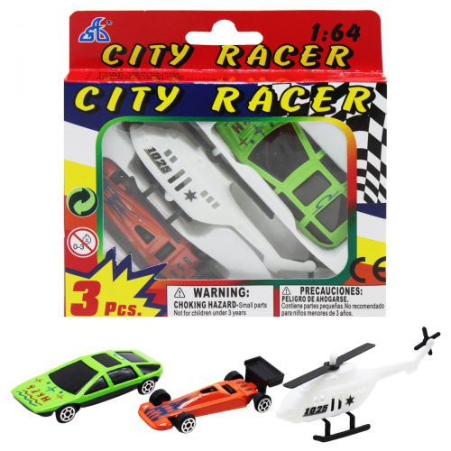 Игровой набор мини транспорт "CITY RACER" (MiC)