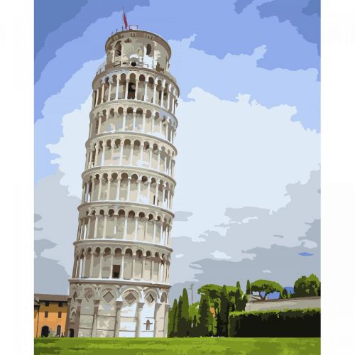Картина по номерам "Пизанская башня" (Strateg)