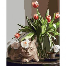 Картина по номерам "Тюльпаны"