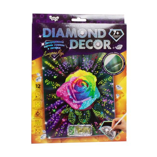 Набір для творчості "Diamond Decor: Алмазна троянда" (Dankotoys)