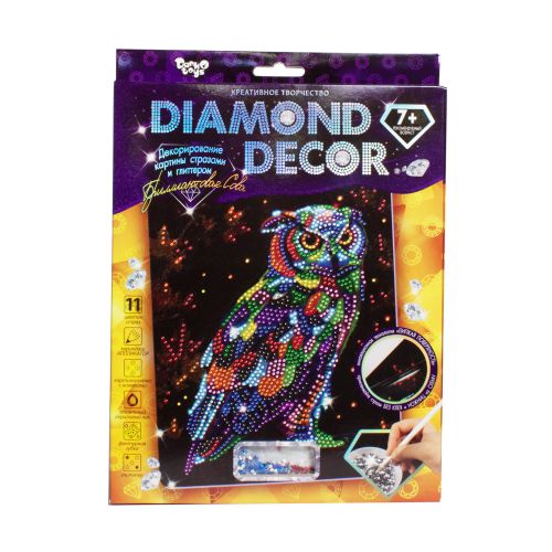 Набор для творчества "Diamond Decor: Бриллиантовая сова" (Dankotoys)