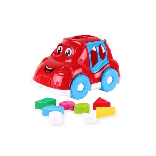 Машинка-сортер із фігурками (червона) (Технок)