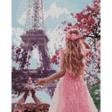 Алмазная мозаика "Влюблена в Париж"
