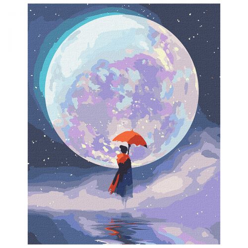 Картина по номерам "Лунный свет" ★★★ (Идейка)