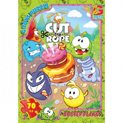 Пазлы "Cut the Rope", 70 элементов (Gtoys)