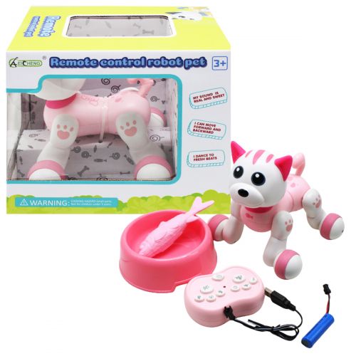 Котик-робот на радиоуправлении, розовый (MiC)