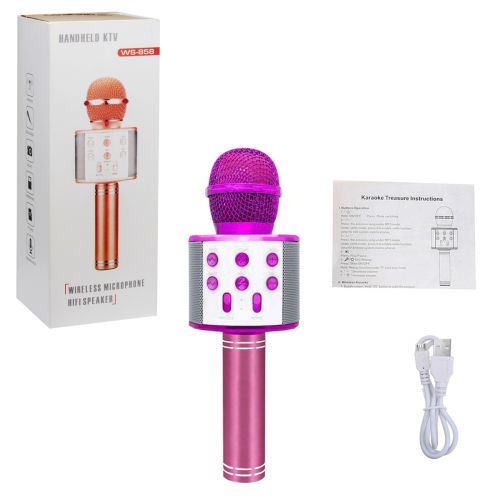 Безпровідний мікрофон-караоке (рожевий) (MiC)