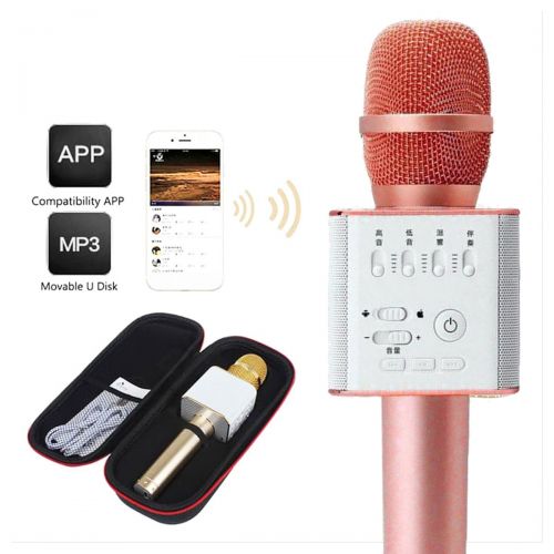 Беспроводной микрофон-караоке (розовый) (MiC)