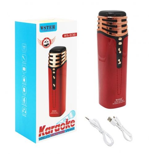 Безпровідний мікрофон-караоке, червоний (MiC)