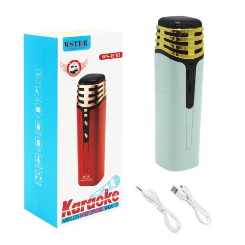 Беспроводной микрофон-караоке, бирюзовый (MiC)