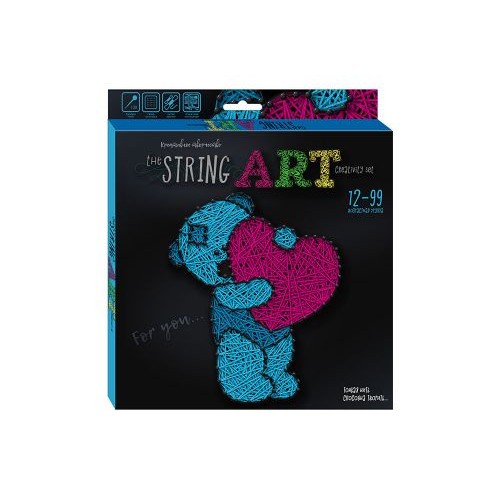 Набір креативної творчості "String Art: Мишка", STRA-01-05 (укр) (Dankotoys)