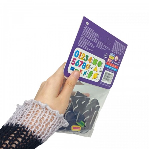 Магнітна гра "Цифри і геометричні фігури" (укр) (Vladi Toys)