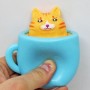 Іграшка антистрес "Кішка в чашці" блакитна (MiC)