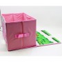 Корзинка для игрушек с ковриком розовая (MiC)
