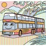 Водні розмальовки "Автобуси" (укр) (Crystal Book)